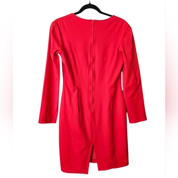 Moschino Jeans Vintage 1990s Orange Long Sleeve Dress size 10 GVC - Picture 4 of 7